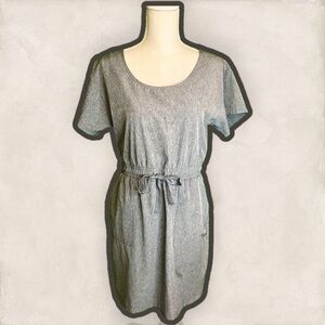 Calvin Klein Gray Heathered Sporty Athletic Tie-Waist Mini Dress Size 6